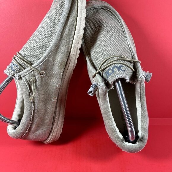 HEY DUDE Men's Wally Tan Slip On Loafers‎ Shoe Size 10 - Picture 8 of 9